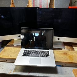 Two 2015 IMacs And A Macbook Pro