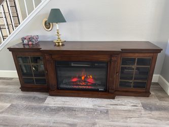 Fireplace tv stand