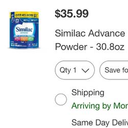 Blue Advanced Similac Good Through The Month Of January 
