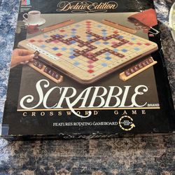Vintage 1989 Deluxe Scrabble Board 