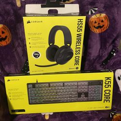 Corsair Gaming Headset + RGB Keyboard