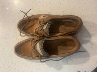 Sperry Tan Leather Boat Shoes