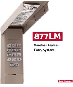 LiftMaster 877LMMC Wireless Keyless Entry Garage Door Keypad - Brand New