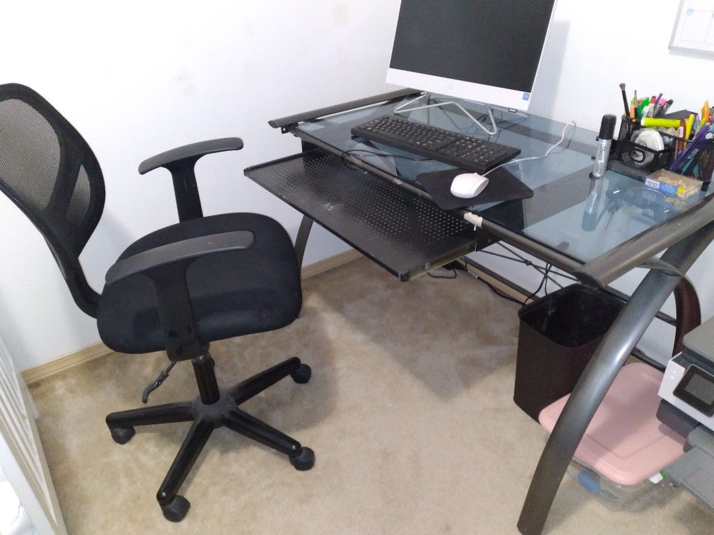 Glass Computer Desk