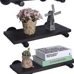 BRAND NEW Floating Shelves with Industrial Pipe Brackets