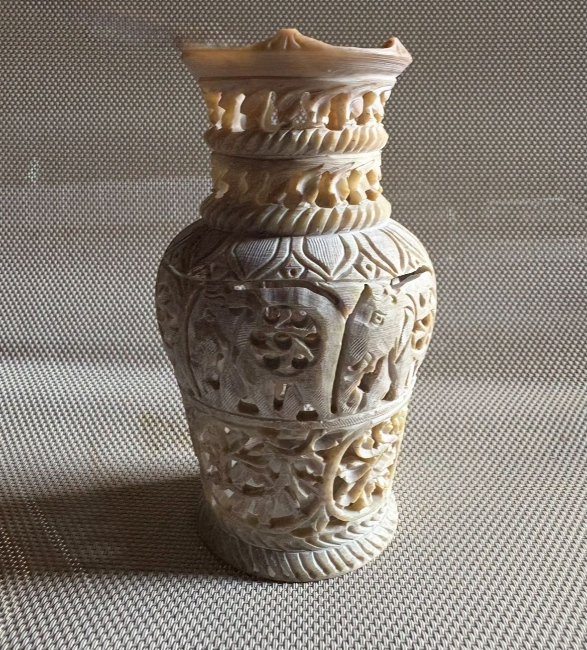 Stone flower vase