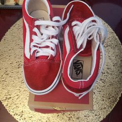 Kids Vans Shoes Red