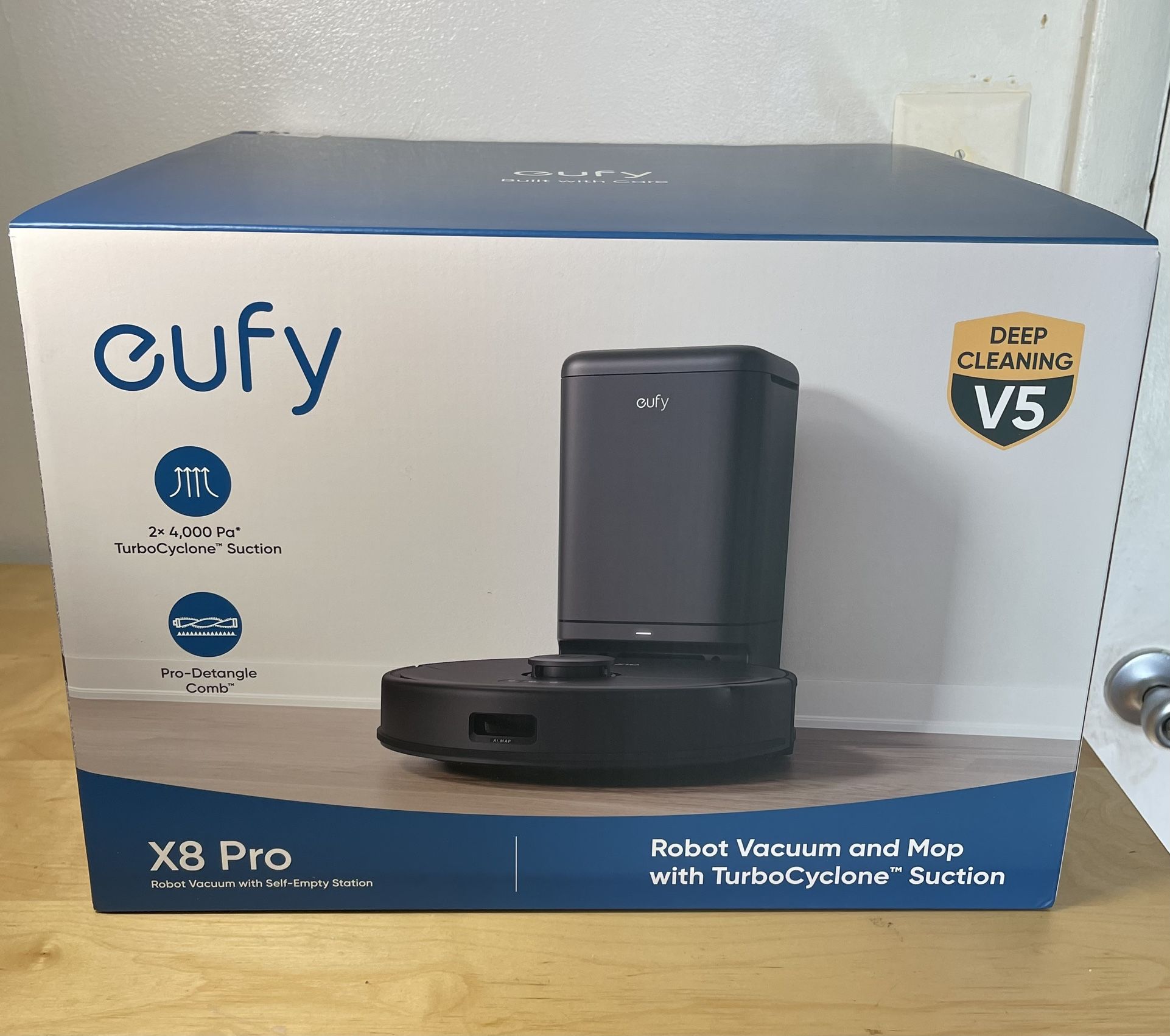 Eufy X8 Pro Robotic Vacuum with Self-Empty Station - Black