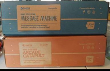 Doodle Crate Message Machine & Tinker Crate Arcade Catapult - $18 each