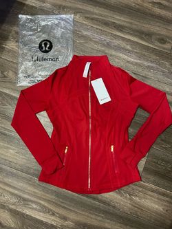 NEW Lululemon Red/Gold Zip-Up Jacket with Tags Size 2
