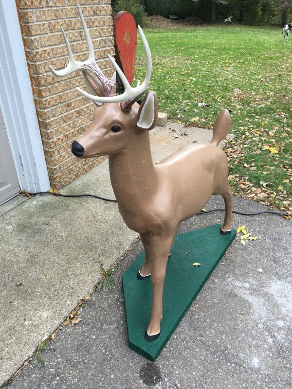 New concrete deer statue