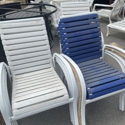 Vinyl Strap Dining Chair