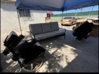 New outdoor 3 seat couch - grey