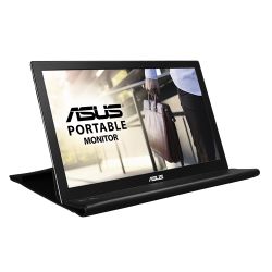 ASUS MB168B Portable USB Monitor, 16 inch, HD, USB-powered, Ultra-slim, Smart Case 