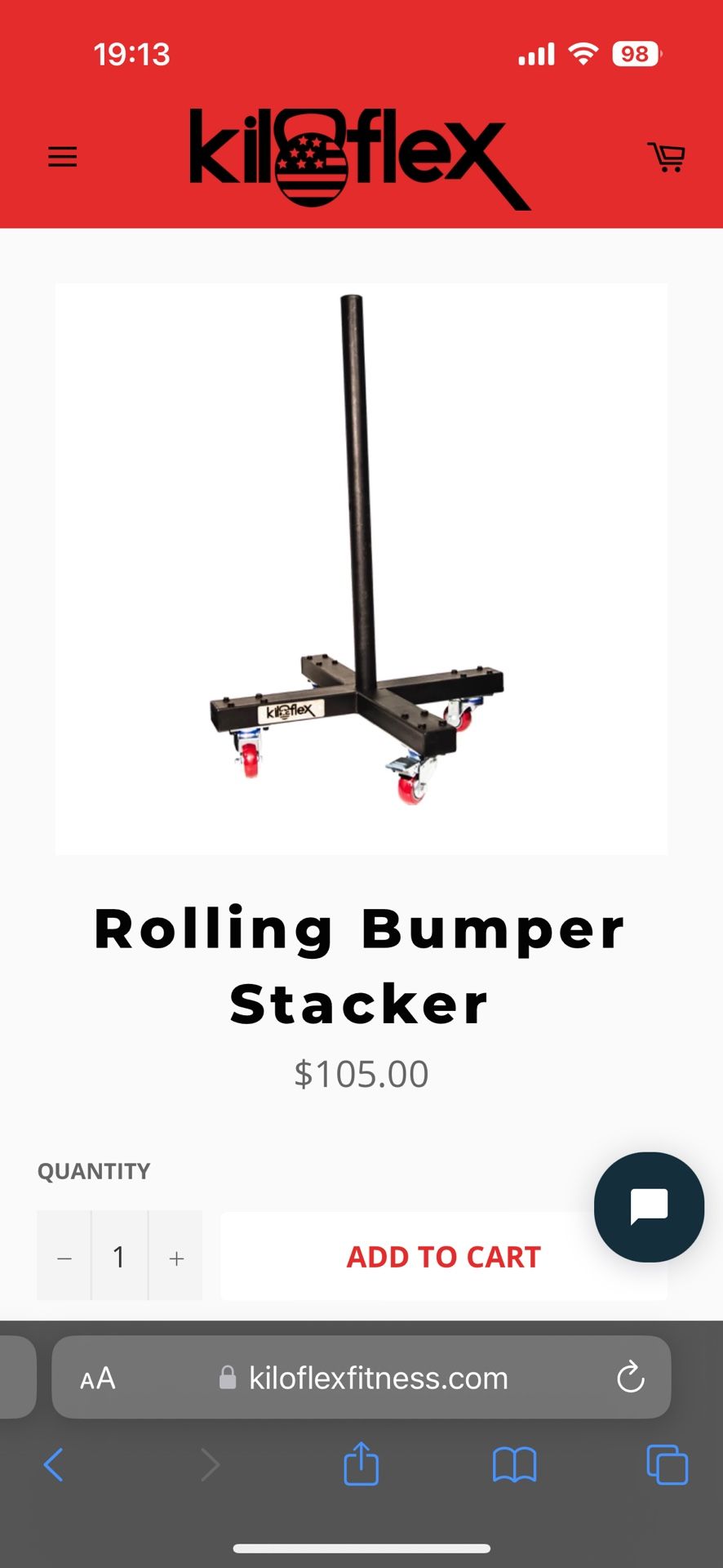 Rolling Weight Plate Stacker