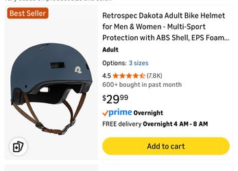 New Retrospect Bike Helmet - Size Small/ Medium
