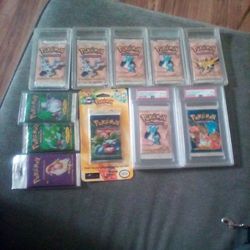 Pokemon Collectible Unopened 1st Edition Packs PSA graded Packs