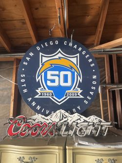 Chargers Coors Light Neon