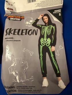 Spooktacular skeleton Halloween women’s costume S