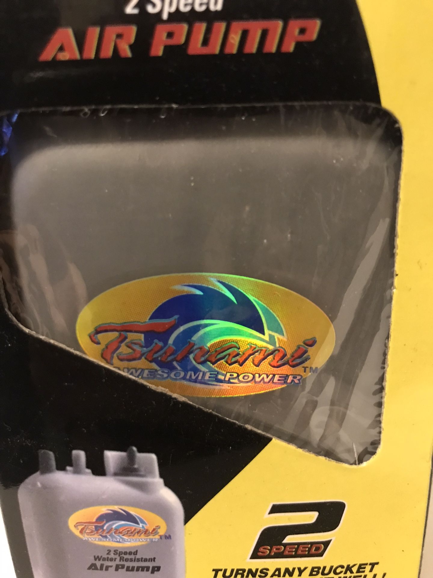 New Tsunami Awesome Power 2 Speed Live Bait Well Air Pump Battery Operated