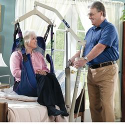 Invacare Lightweight Hydraulic Patient Lift, White, 450 lb. Weight Capacity, 9805P,