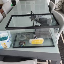 Fish Tank And Filter And Cleaners
