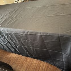 Large black table cloth