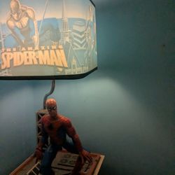 Vintage Spiderman Lamp 