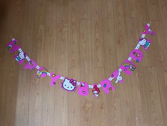 HELLO KITTY HAPPY BIRTHDAY BANNER