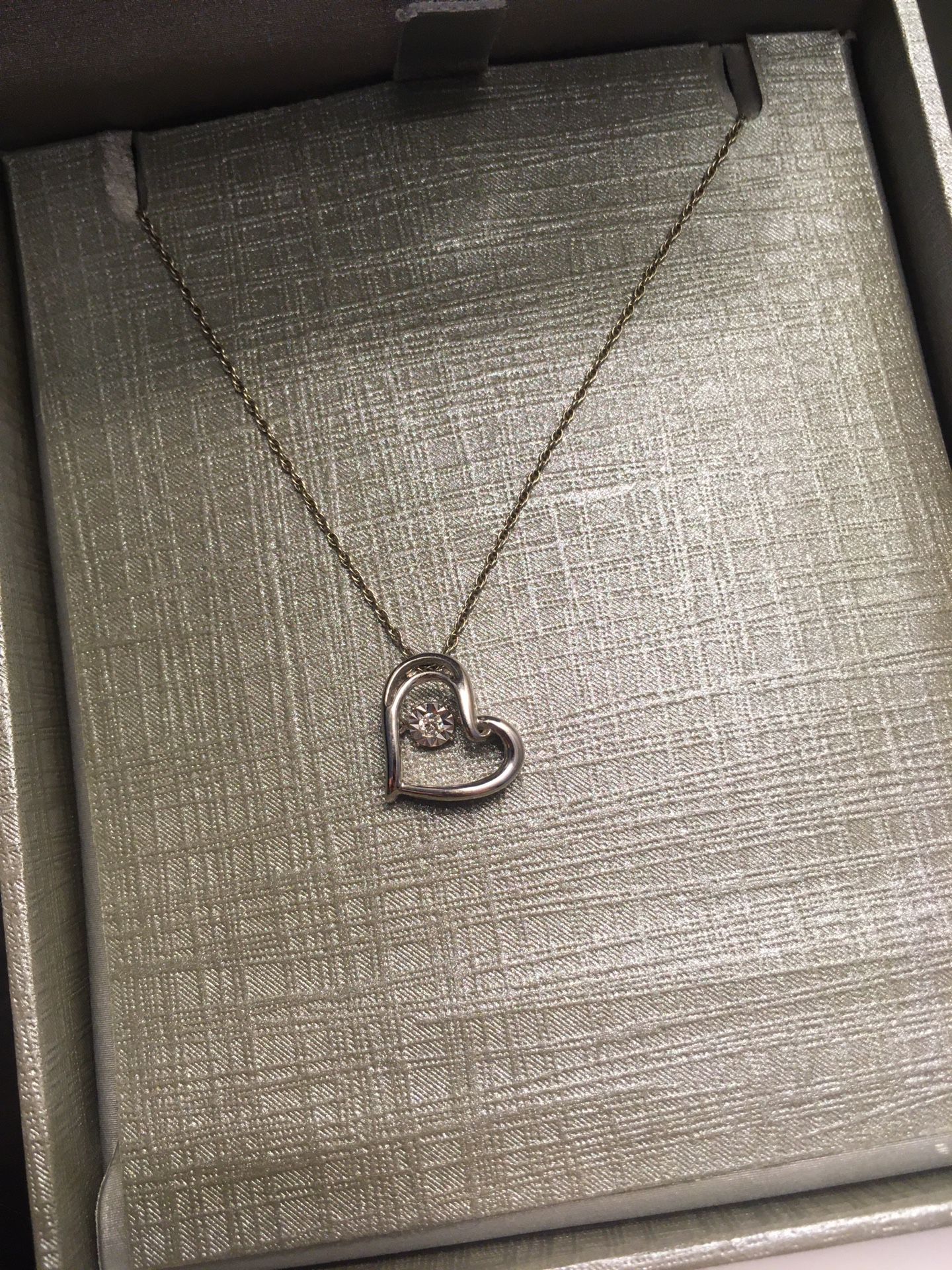 Zales diamond heart necklace