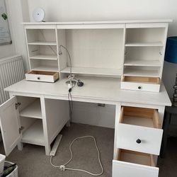 IKEA HEMNES Desk w/ Hutch – Solid Wood