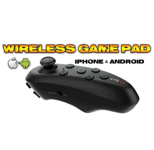 EVO VR Wireless Bluetooth Gamepad Controller for smartphones and VR headsets.