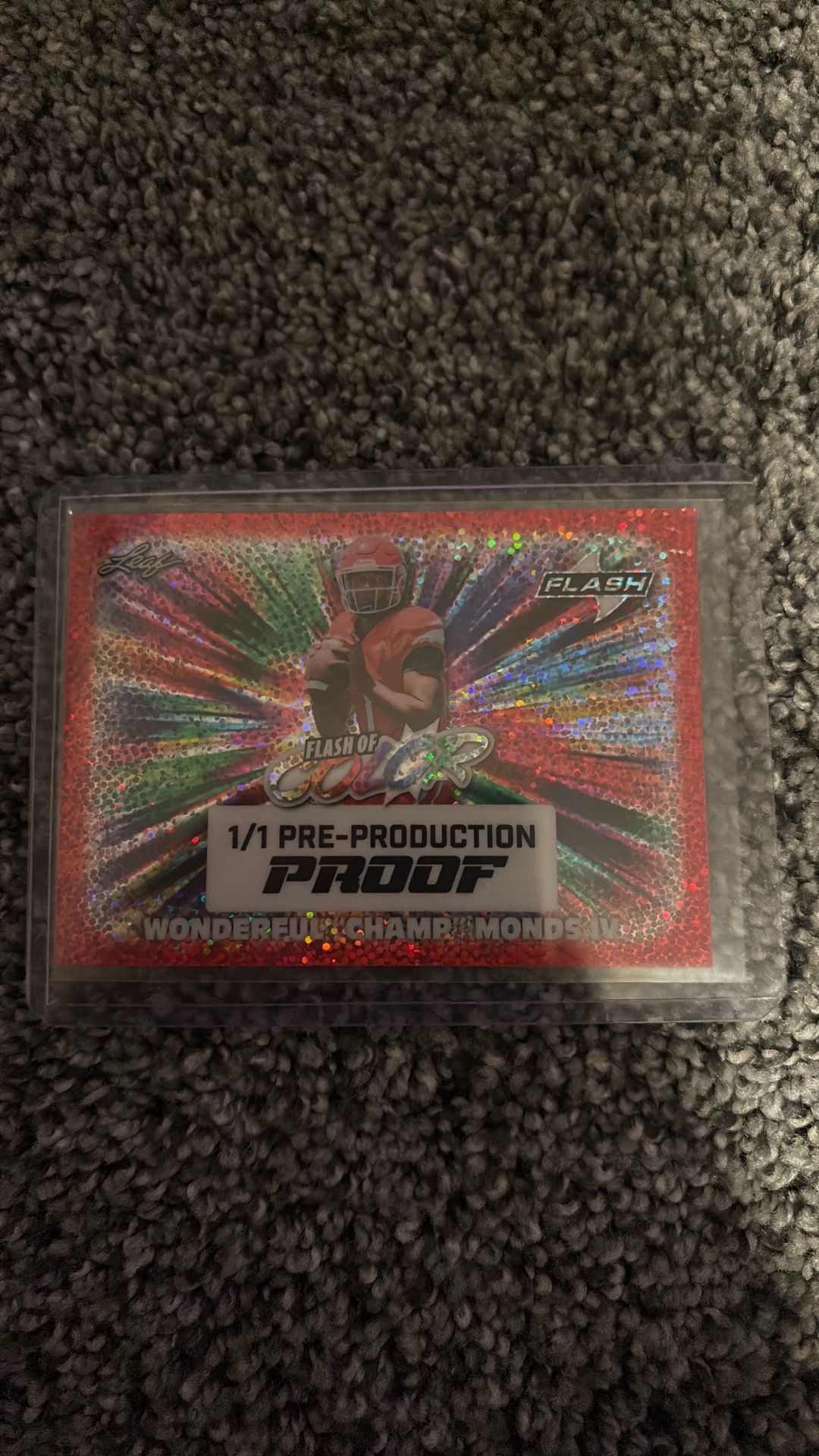 Flash 1of1 pre production Proof
