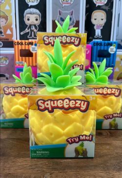 100% Authentic Pineapple Sunny Days Squeezy Squishy
