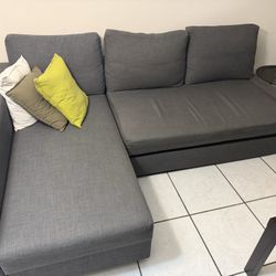 Medium L Shaped Sofa (grey) From IKEA