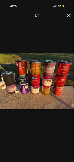 Lot of Mixed Brand Paint Cans