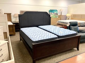 New King Black Bed — CLEARANCE
