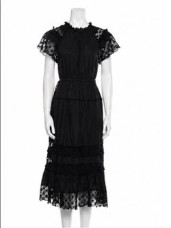 Ulla Johnson Mock Neck Midi Dress – Size M (US 6)