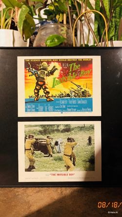 The Invisible Boy MGM Lobby Cards Framed Set