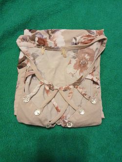 Pink Floral Jeweled Blouse