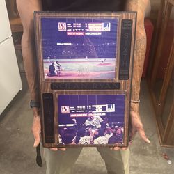 Major League Record Six Career Career Hit No-Hitter Memorabilia Plaque Nolan, Ryan