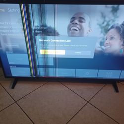 55 Inch Fire TV With Broken Screen. $60