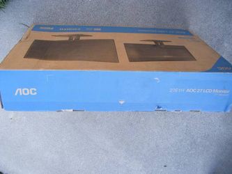 AOC 27E1H 27" Full HD 1920x1080 Monitor, IPS Panel, 5ms, FlickerFree