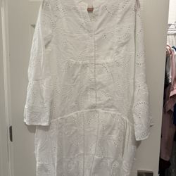 Lacey White Dress - Large 