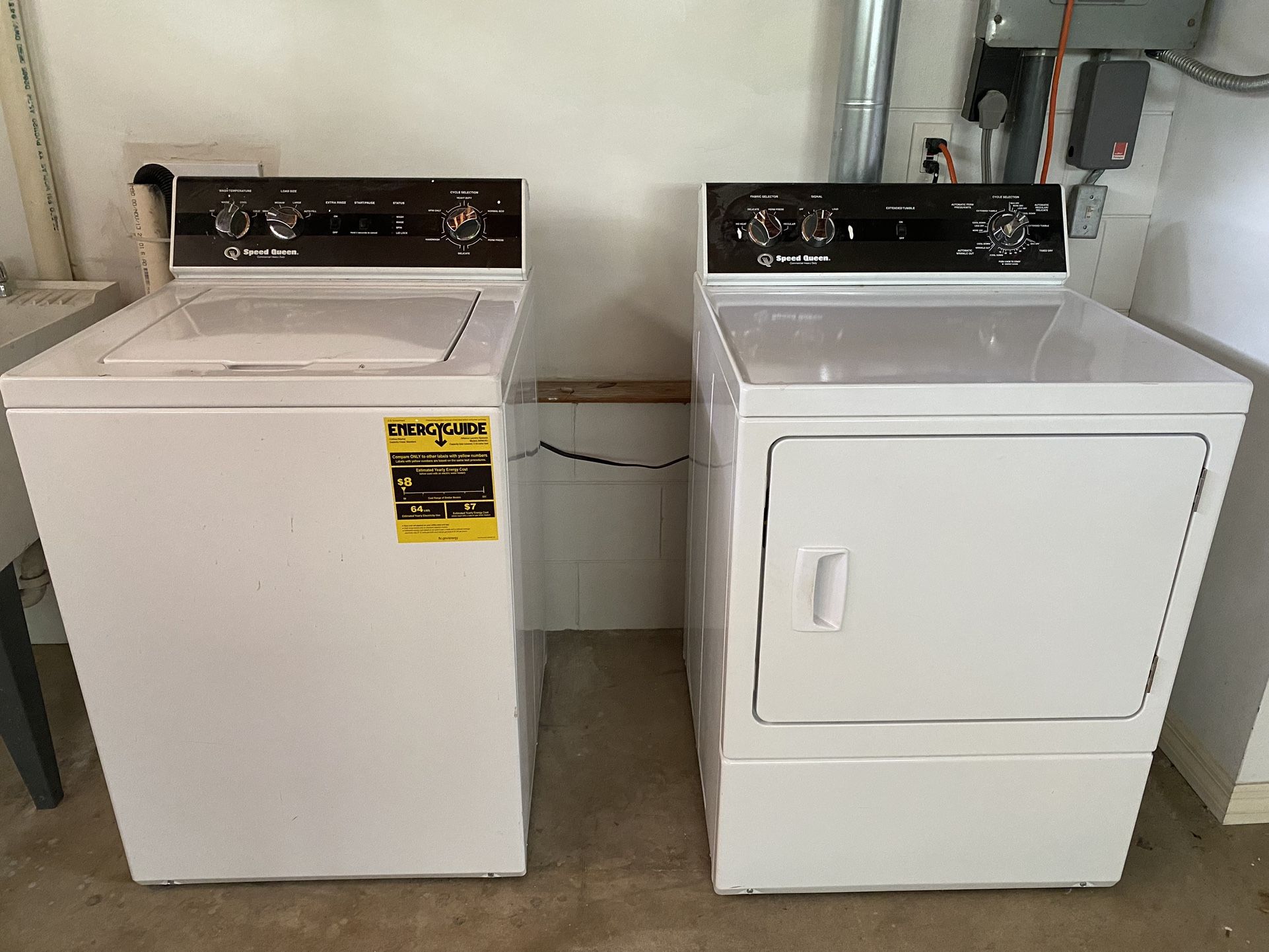 Speed Queen Washer + Dryer