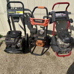 3 Pressure Washers 