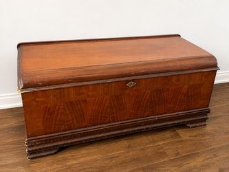 Two Vintage Wood Storage Trunks