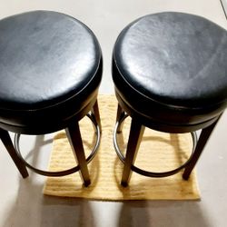 IKEA Bar Stools New Leather Spinning Seat