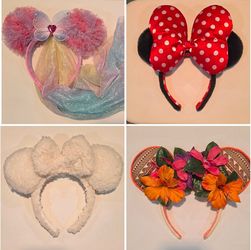 ✨ HUGE Authentic Disney Mickey & Minnie Ear Collection – 27 Pairs! ✨