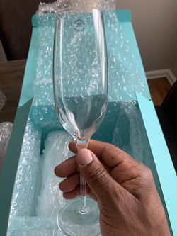 TIFFANY & CO. CRYSTAL CHAMPAGNE FLUTES